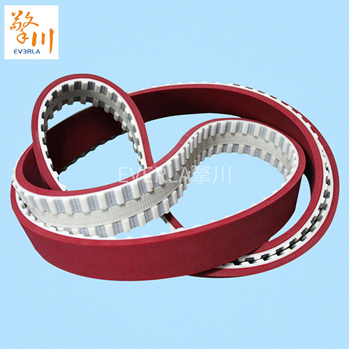 表面加紅膠底面開槽<a href='http://m.stanleyyule.com/' target='_blank'><u>同步帶</u></a>